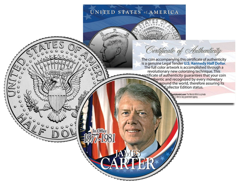 President JAMES Jimmy CARTER * In Office 1977-1981 * JFK Half Dollar U.S. Coin-1