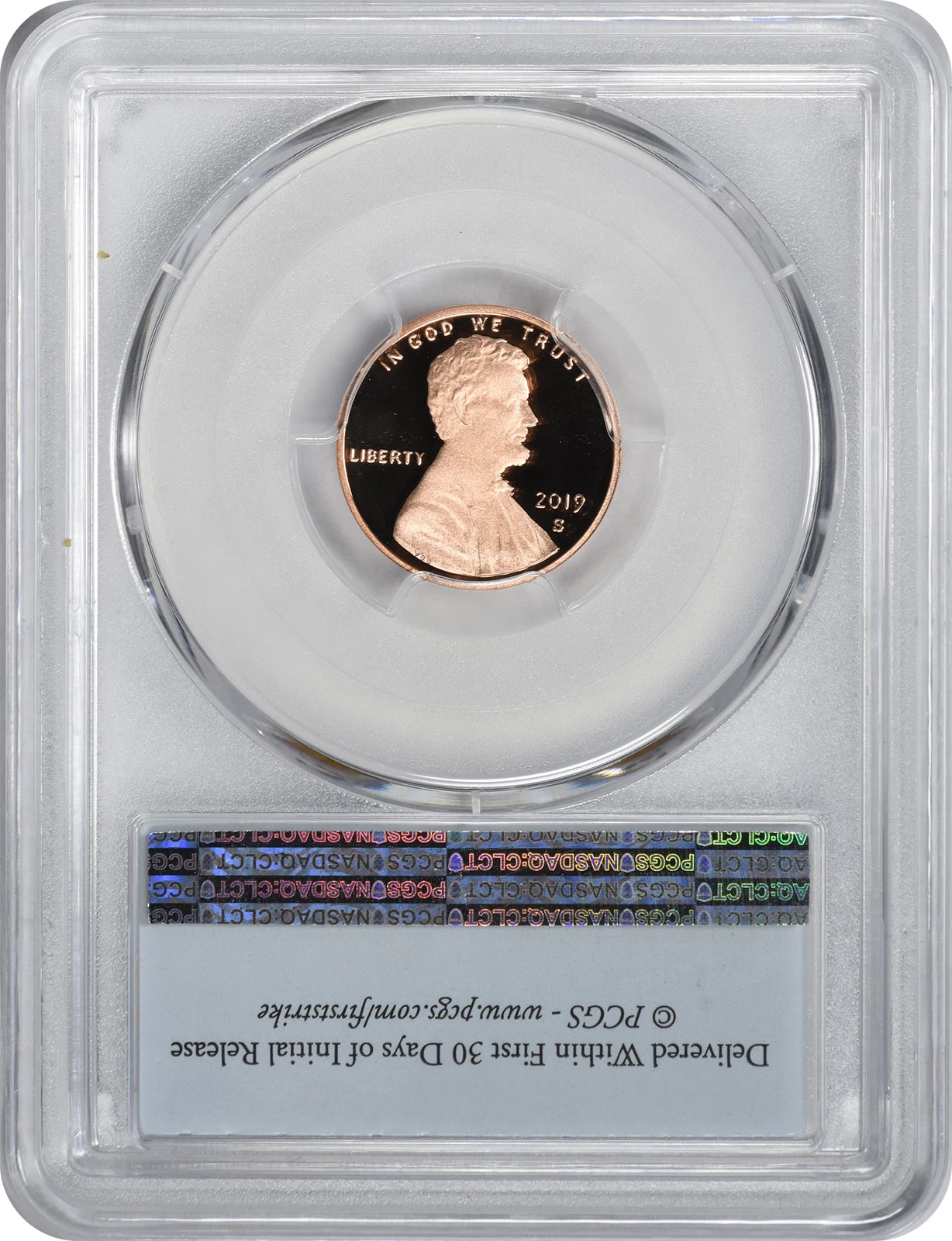 Lincoln Cent PR70RD DCAM PCGS 2019-S, color rojo intenso, primer golpe-2