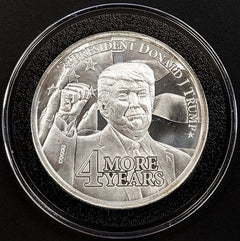 2024 President Donald J. Trump, 4 More Years, 1 Troy Oz .999 Fine Silver round!-3