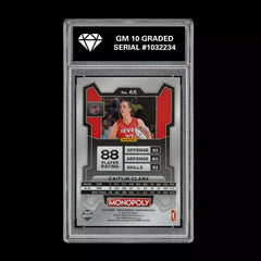 Graded 10 2024 Panini WNBA Monopoly Prizm RC Caitlin Clark Rookie Insert 65 WNBA-2