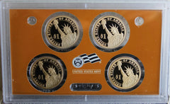 2008 Presidential $1 Coin Proof Set 4 One Dollar Golden Coins ONLY No Box No COA-2