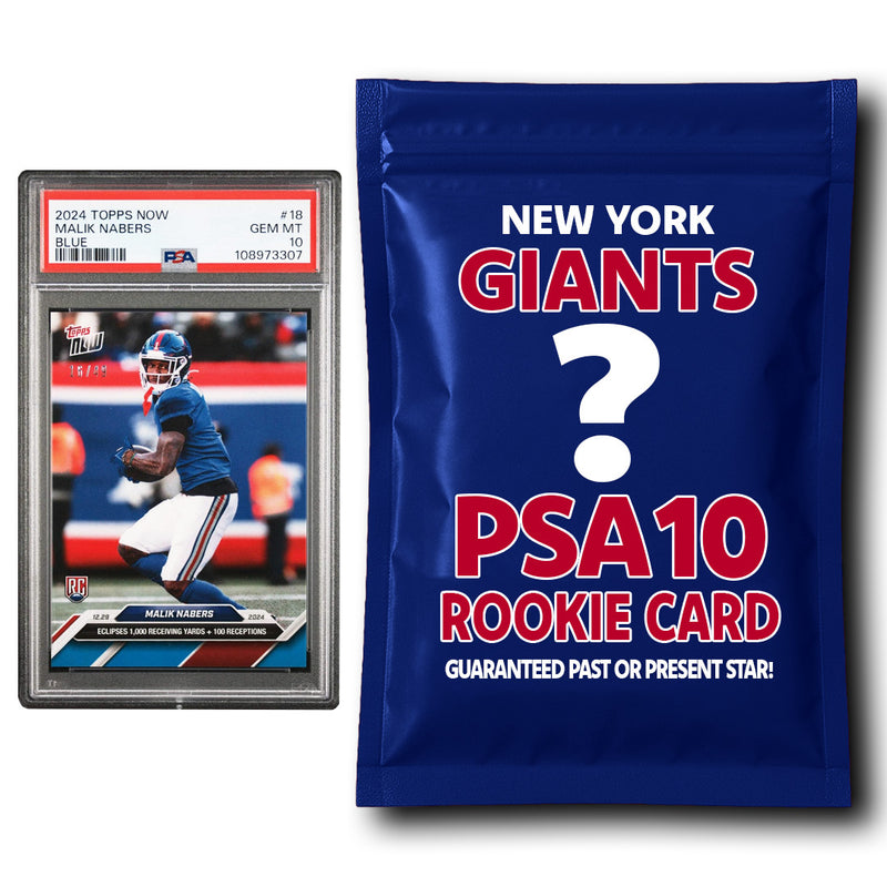 New York Giants PSA 10 Graded Rookie Card Mystery Pack-1