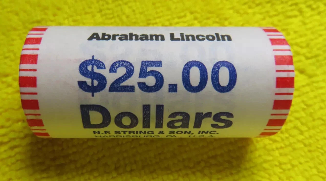 2010 Abraham Lincoln $1 25 Coin Original Roll Presidential Golden Dollar-2