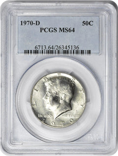1970-D Kennedy Half Dollar MS64 PCGS-1