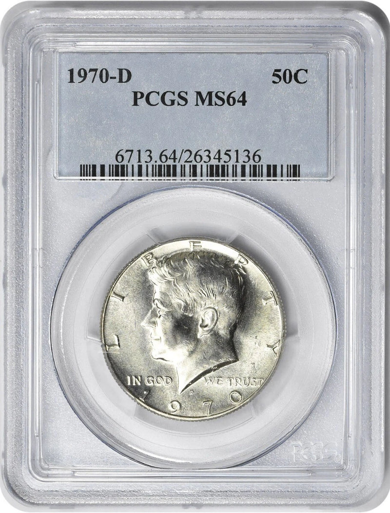 1970-D Kennedy Half Dollar MS64 PCGS-1
