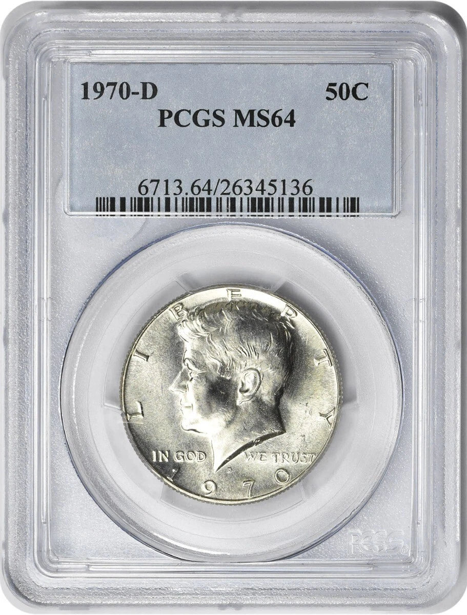1970-D Kennedy Half Dollar MS64 PCGS