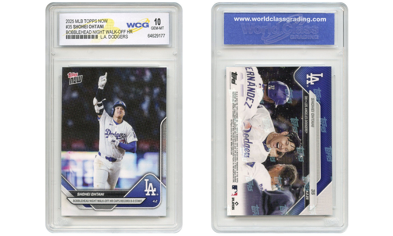2025 MLB Topps Now SHOHEI OHTANI Bobblehead Walk-off HR Card #35 - GEM MINT 10