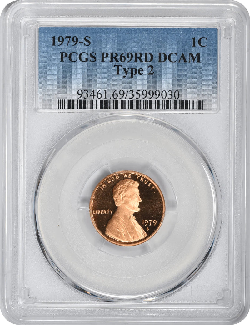 1979-S Lincoln Cent Type 2 PR69RD DCAM PCGS-1
