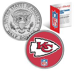 KANSAS CITY CHIEFS NFL JFK Kennedy Half Dollar US Coin *Officially Licensed*-1