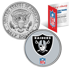 OAKLAND RAIDERS NFL JFK Kennedy Half Dollar US Coin *Officially Licensed*-1
