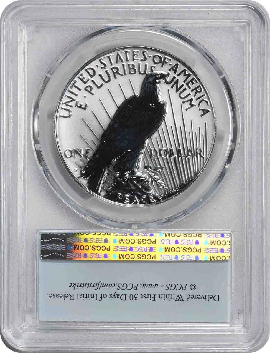 2024-S Peace Silver Dollar from Two-Coin Reverse Proof Set PR70 FS PCGS-2