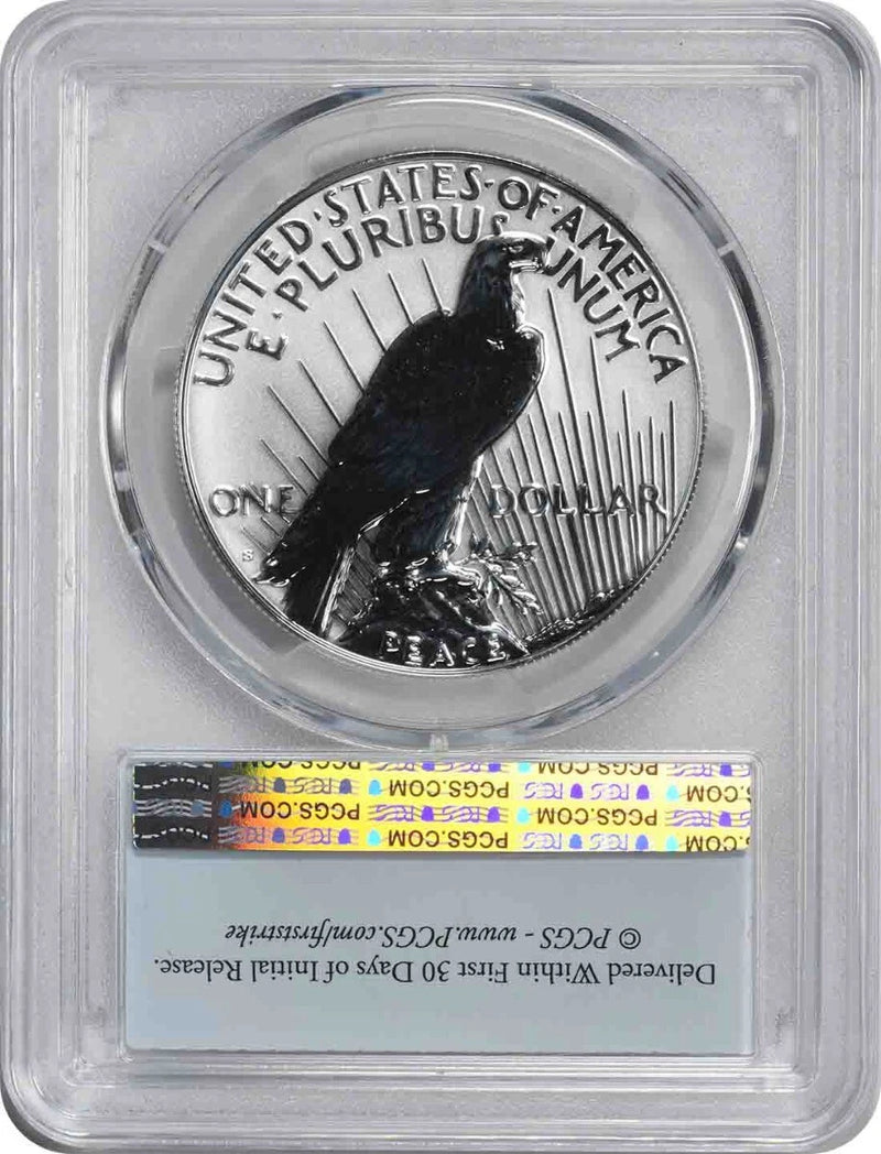 2024-S Peace Silver Dollar from Two-Coin Reverse Proof Set PR70 FS PCGS-2