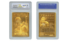 1995 JOE MONTANA SF 49ers / KC Chiefs 23K GOLD SCULPTURED CARD - GEM-MINT 10-1