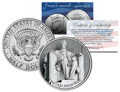 LINCOLN MEMORIAL ** Washington D.C. ** JFK Kennedy Half Dollar U.S. Coin-1