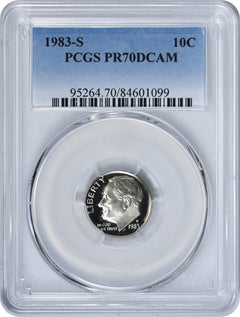 1983-S Roosevelt Dime PR70DCAM PCGS-1