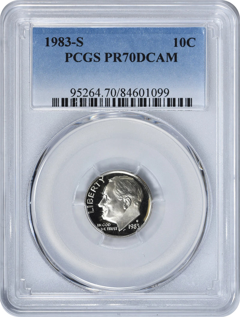 1983-S Roosevelt Dime PR70DCAM PCGS-1