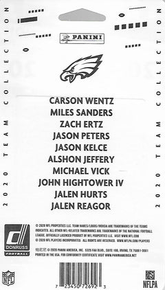 Philadelphia Eagles 2020 Donruss Team Set Jalen Hurts Rated Rookie Card 314-4