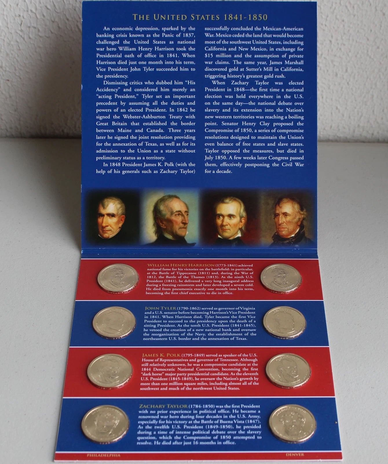 2009 Presidential $1 Coin Uncirculated Set 8 Golden BU P + D Dollar US Mint Set-4
