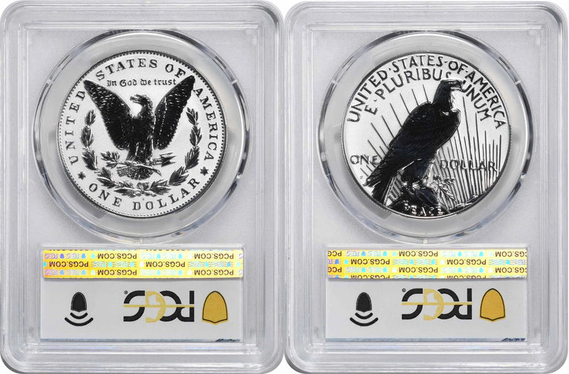 2025-S Morgan and Peace Silver Dollar Reverse Proof PR70 FS PCGS Special Label-2