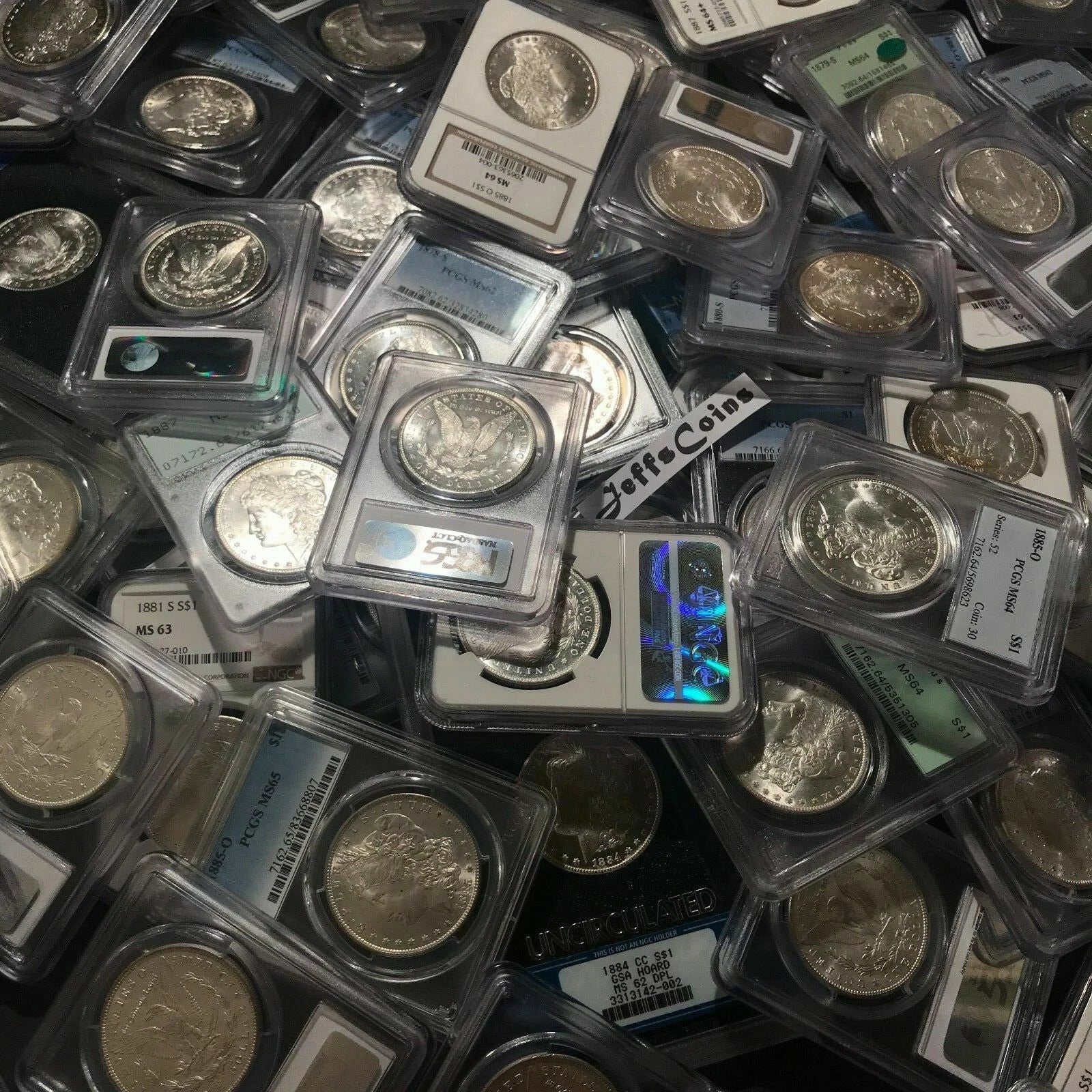 ✯ MS64 MORGAN SILVER DOLLARS PCGS / NGC ✅ 1878-1904 ✅ P S O Mints Coins Estate