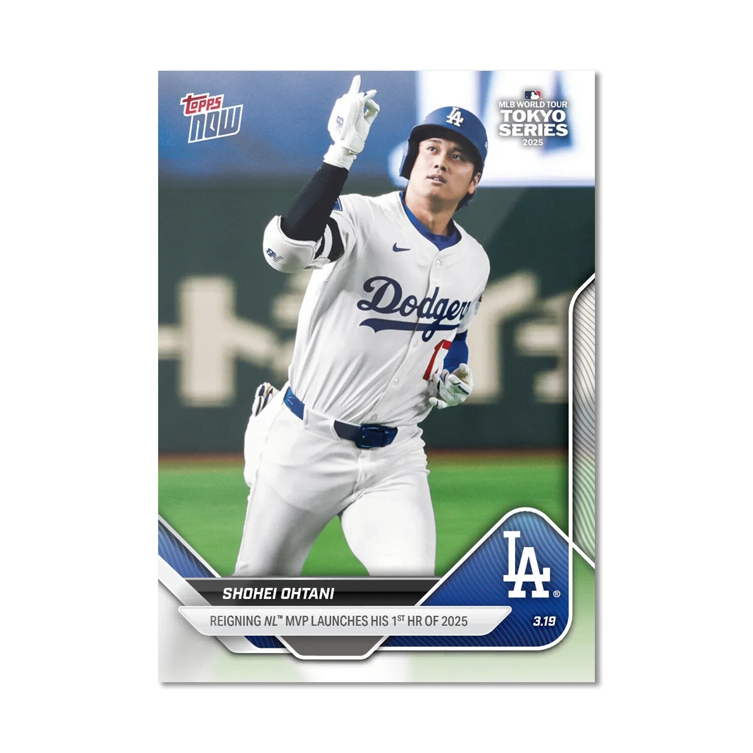Graded 10 Shohei Ohtani 1st HR Tokyo Series Japan 2025 Topps NOW Card #5 50/50