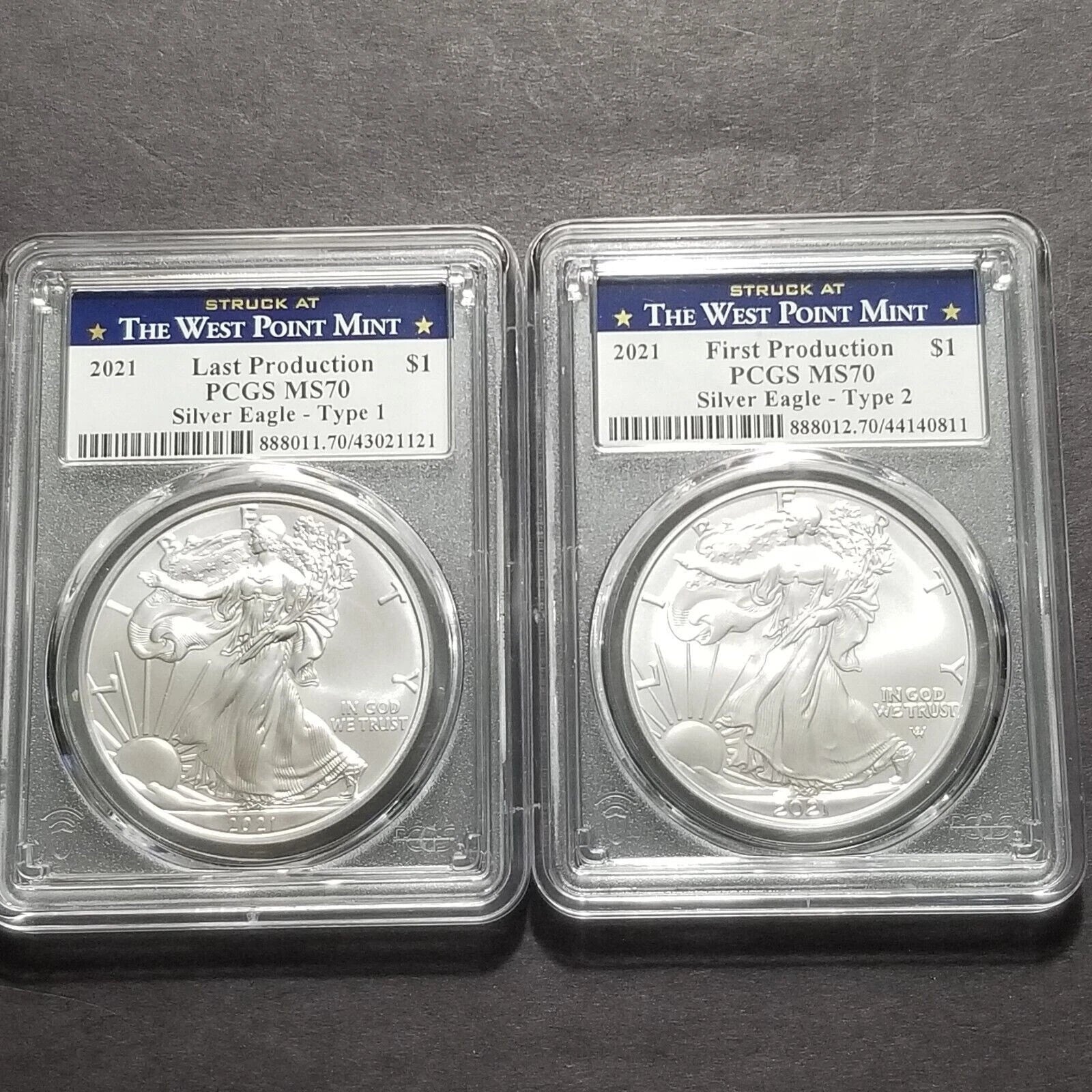 ✯ Estate Coin US American Silver Eagle ✯ PCGS/NGC Graded Unc .999 MS70 ✯ Note*✯-4