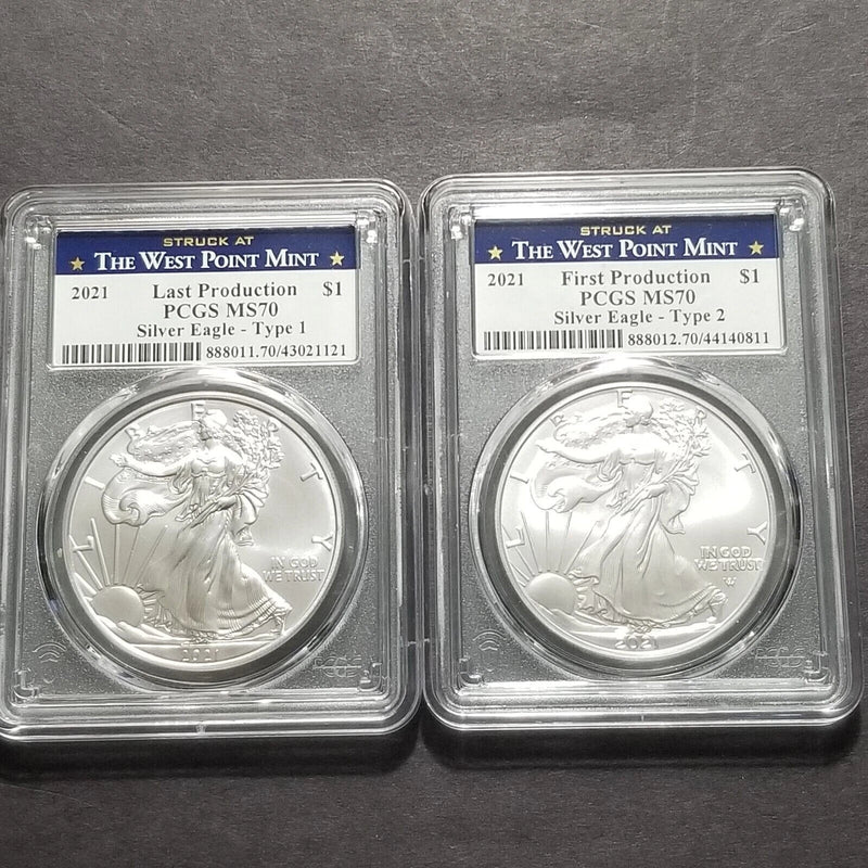✯ Estate Coin US American Silver Eagle ✯ PCGS/NGC Graded Unc .999 MS70 ✯ Note*✯-4
