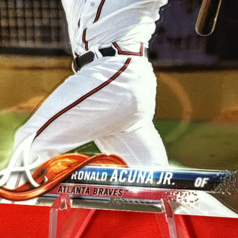 2018 Topps Chrome Ronald Acuna Jr #193 ROOKIE CARD RC Atlanta Braves #BK-3
