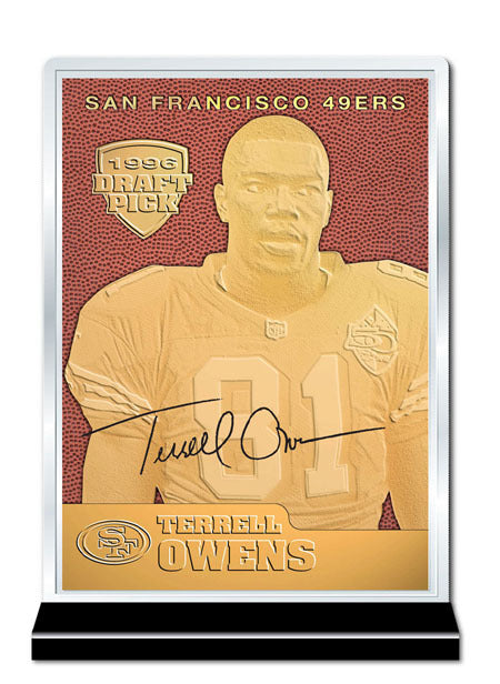 1996 TERRELL OWENS Feel The Game 23K GOLD Rookie Card