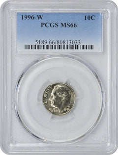 1996-W Roosevelt Dime MS66 PCGS-1