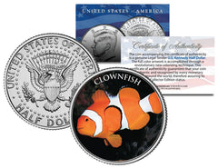 CLOWN FISH *Fish Series* JFK Kennedy Half Dollar U.S. Colorized Coin-1