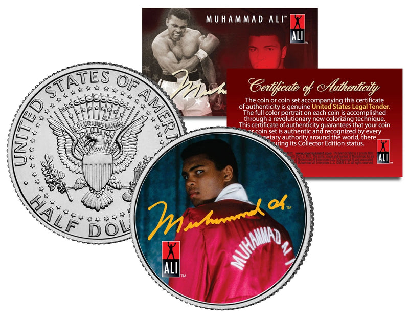 Muhammad Ali "Red Robe" JFK Kennedy Half Dollar US Coin *Officially Licensed*-1