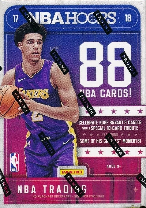 Hoops Basketball Cards 2017-18 Panini NBA Factory Sealed Blaster Box, 88 Cards, 11 Packs, Autograph Or Memorabilia Card Possible-2