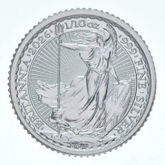 2026 Gran Bretaña 20 peniques Plata Britannia 1/10 oz Plata-4