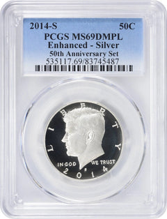 2014-S Kennedy Silver Half Dollar Enhanced MS69DMPL PCGS-1