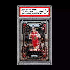 Graded 10 2024 Panini WNBA Monopoly Prizm RC Caitlin Clark Rookie Insert 65 WNBA-1