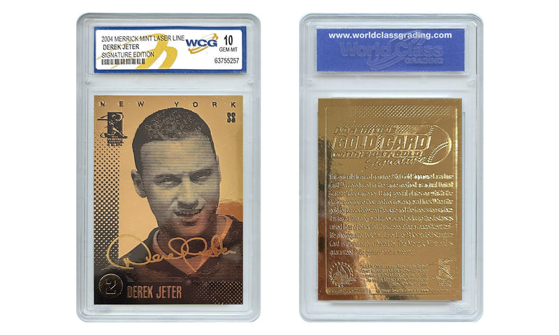 DEREK JETER NY Yankees 2004 Gold SIGNATURE LL 23K GOLD Card - Graded GEM-MINT 10-2