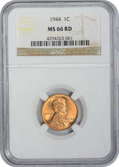 1944-P Lincoln Cent MS66RD NGC-1