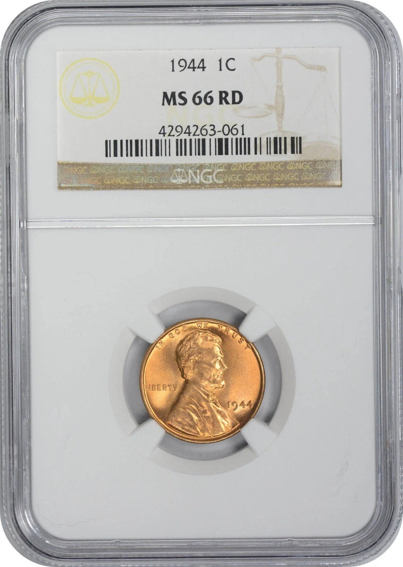 1944-P Lincoln Cent MS66RD NGC-1