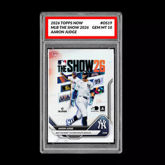 Graded 10 Aaron Judge #OS19 2026 Topps Now MLB The Show Cover Yankees-1
