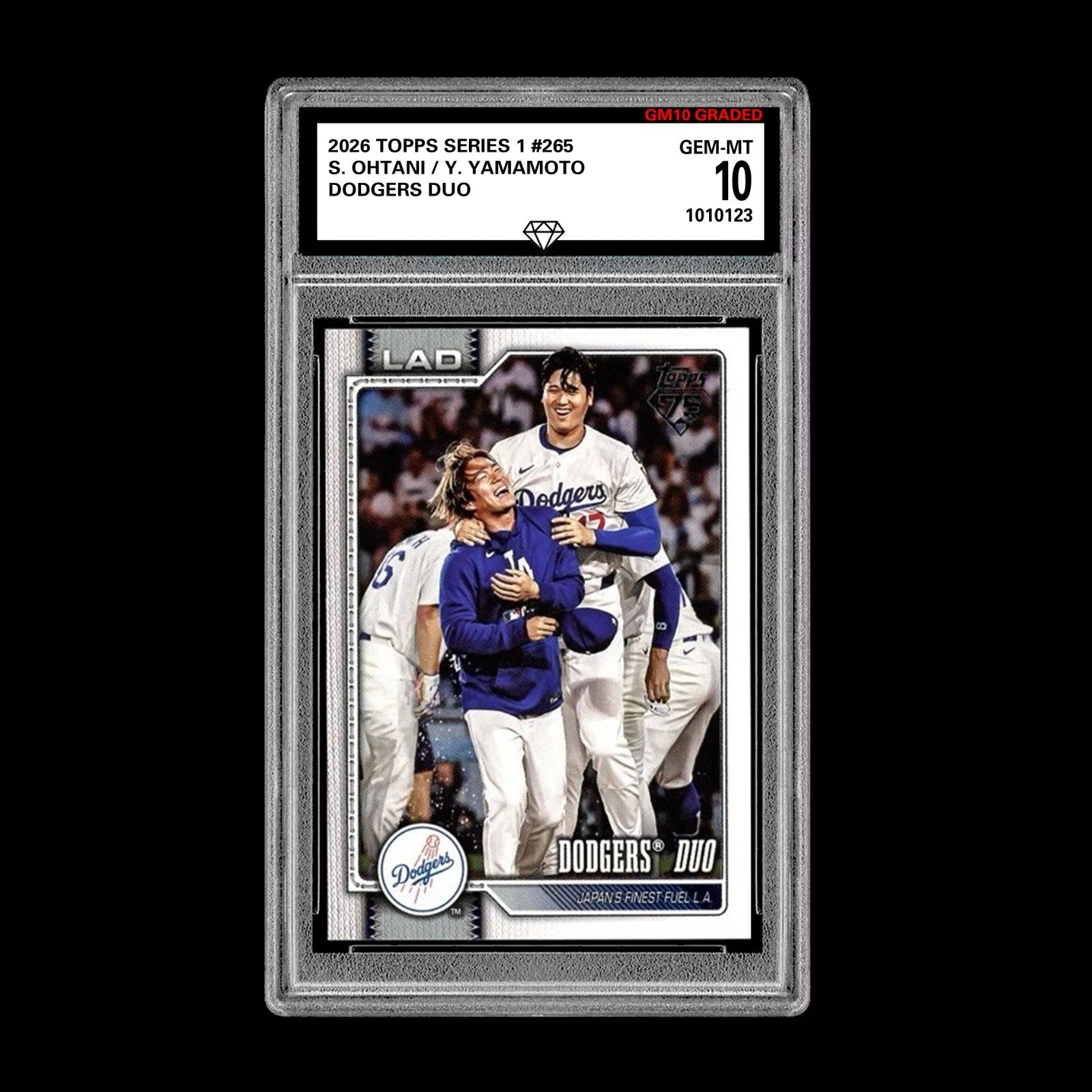 Graded 10 Shohei Ohtani / Yoshinobu Yamamoto 2026 Topps Series 1 Dodgers