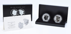 2023 Morgan and Peace Dollar Reverse Proof Two-Coin Set in OGP-1