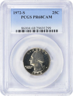 1972-S Washington Quarter PR68CAM PCGS-1