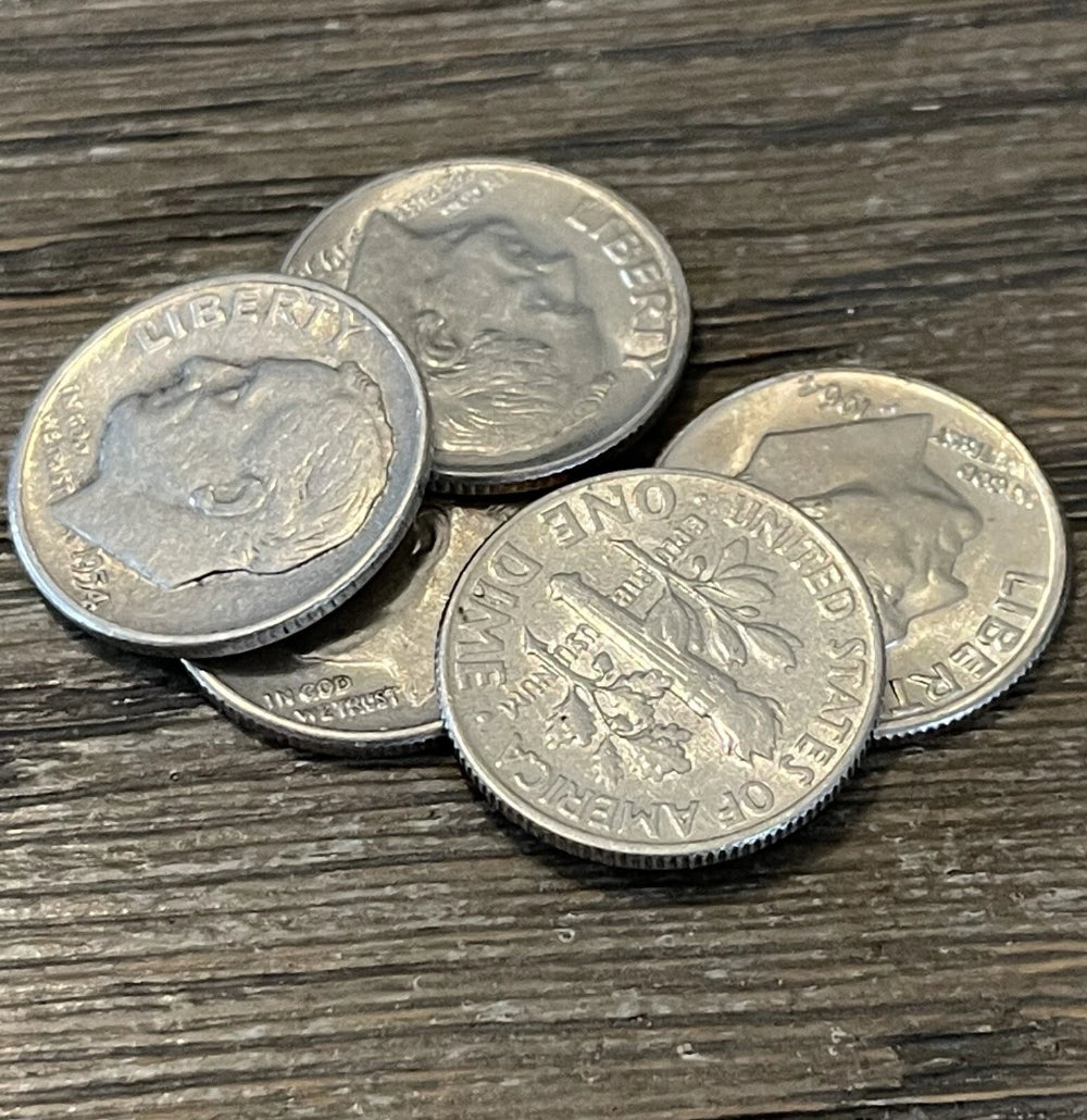 [Lot of 5] Roosevelt Dimes 1946-1964 90% Silver CHOOSE # OF LOTS OF 5 COINS!