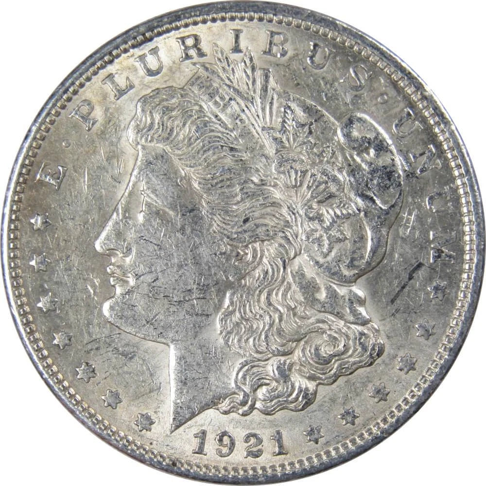 1921 Morgan Dollar XF EF Extremely Fine 90% Silver $1 US Coin Collectible-1