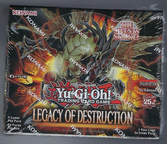Yu-Gi-Oh! Legacy of Destruction 1st Edition Booster Box New Factory Sealed English TCG Trading Cards Collectible Hobby Rare Packs-1