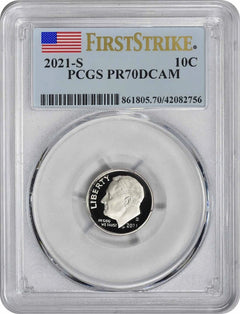 2021-S Roosevelt Clad Dime PR70DCAM First Strike PCGS-1