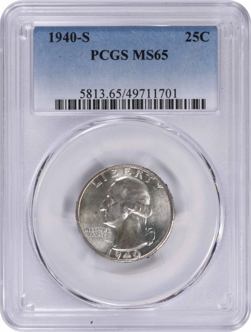 1940-S Washington Silver Quarter MS65 PCGS-1