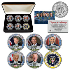 2025 LIVING PRESIDENTS Signature JFK Half Dollars 5-Coin Set & Bonus Coin w/ BOX-3
