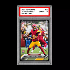 Graded 10 Jayden Daniels #16 RC 5 TD Game 2024 Topps NOW Rookie Card-1